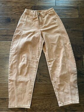 Women’s Rust Color Barrel Jeans size XS